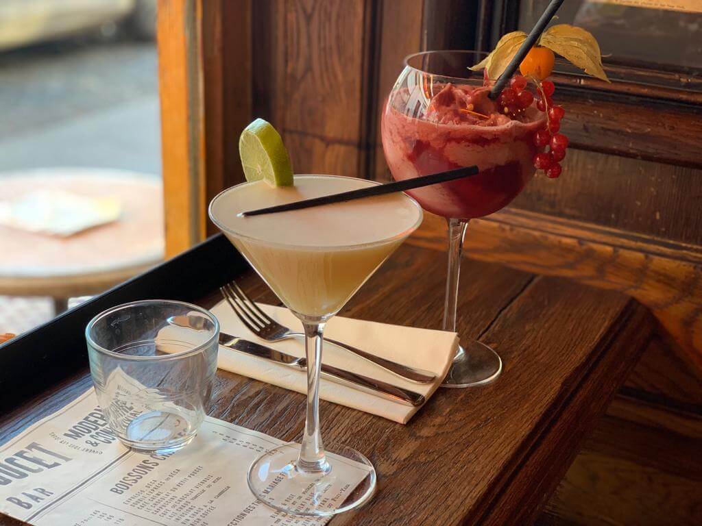 Le bar à cocktails du restaurant